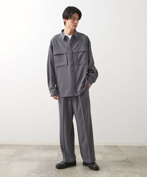 THE SHOP TK / ザ ショップ ティーケー シャツ・ブラウス | ダブルポケットシャツ【セットアップ可/洗濯機OK】 | 詳細14