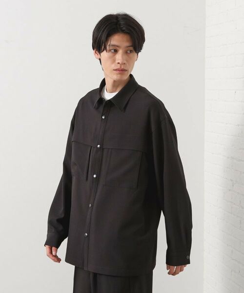 THE SHOP TK / ザ ショップ ティーケー シャツ・ブラウス | ダブルポケットシャツ【セットアップ可/洗濯機OK】 | 詳細2