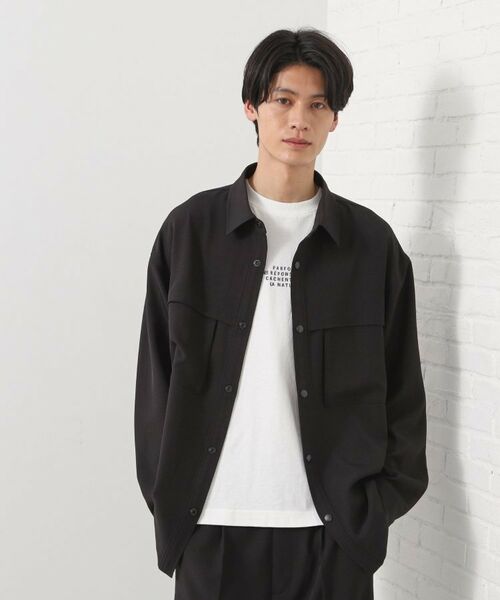 THE SHOP TK / ザ ショップ ティーケー シャツ・ブラウス | ダブルポケットシャツ【セットアップ可/洗濯機OK】 | 詳細5