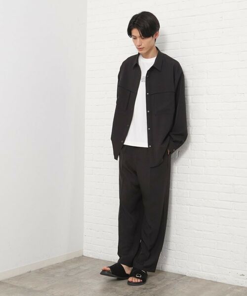 THE SHOP TK / ザ ショップ ティーケー シャツ・ブラウス | ダブルポケットシャツ【セットアップ可/洗濯機OK】 | 詳細7