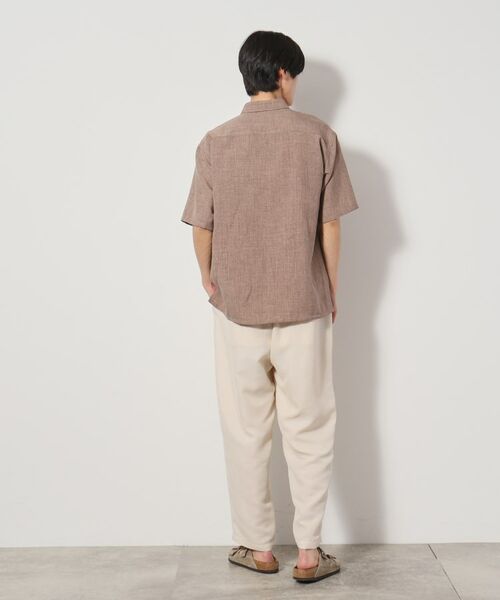 THE SHOP TK / ザ ショップ ティーケー シャツ・ブラウス | リネンライク半袖シャツ セットアップ可 | 詳細11