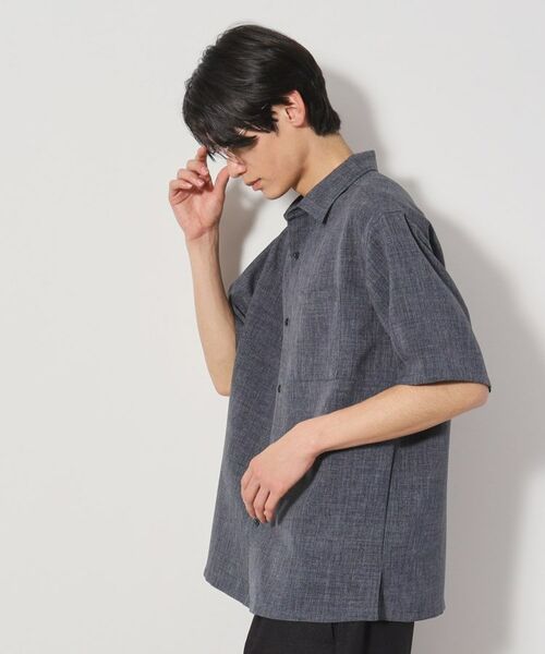 THE SHOP TK / ザ ショップ ティーケー シャツ・ブラウス | リネンライク半袖シャツ セットアップ可 | 詳細13