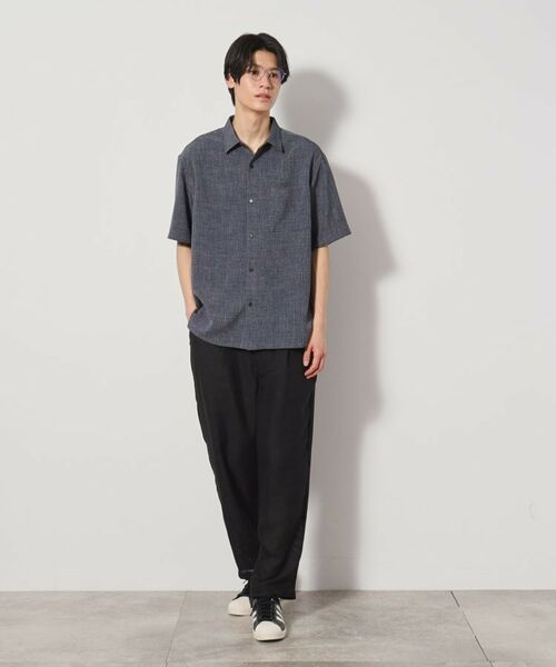 THE SHOP TK / ザ ショップ ティーケー シャツ・ブラウス | リネンライク半袖シャツ セットアップ可 | 詳細15