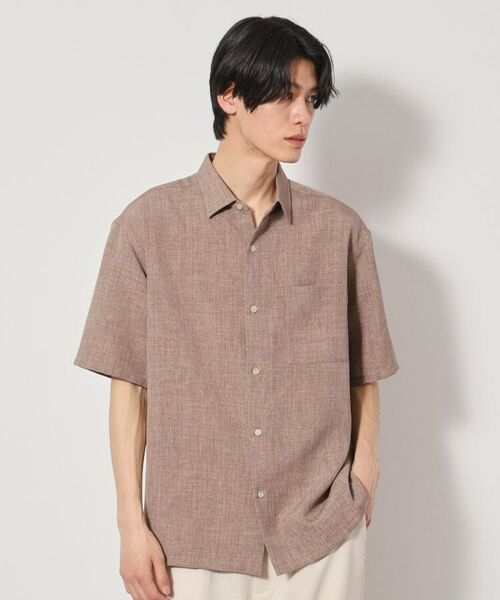 THE SHOP TK / ザ ショップ ティーケー シャツ・ブラウス | リネンライク半袖シャツ セットアップ可 | 詳細7