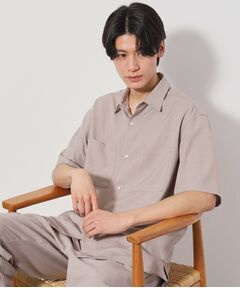 THE SHOP TK / ザ ショップ ティーケー シャツ・ブラウス | ドライポリ半袖シャツ　セットアップ可/吸水速乾/軽量