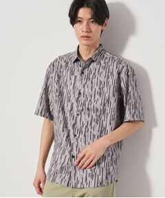 THE SHOP TK / ザ ショップ ティーケー シャツ・ブラウス | ドライポリプリント半袖シャツ　洗える/吸水速乾