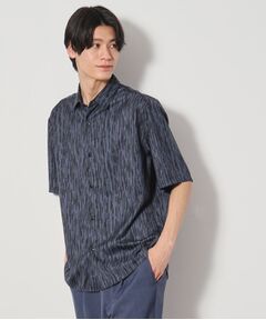 THE SHOP TK / ザ ショップ ティーケー シャツ・ブラウス | ドライポリプリント半袖シャツ　洗える/吸水速乾