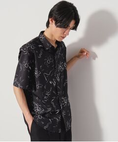 THE SHOP TK / ザ ショップ ティーケー シャツ・ブラウス | ドライポリプリント半袖シャツ　洗える/吸水速乾