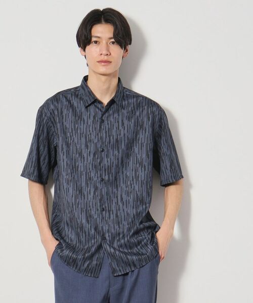 THE SHOP TK / ザ ショップ ティーケー シャツ・ブラウス | ドライポリプリント半袖シャツ　洗える/吸水速乾 | 詳細13