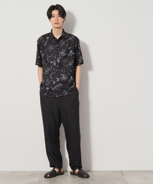 THE SHOP TK / ザ ショップ ティーケー シャツ・ブラウス | ドライポリプリント半袖シャツ　洗える/吸水速乾 | 詳細7