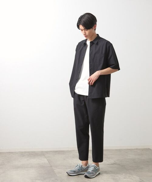 THE SHOP TK / ザ ショップ ティーケー シャツ・ブラウス | パーフェクテックツイル5分袖シャツ【セットアップ可/吸水速乾/UVカット/アンチピリング】 | 詳細12