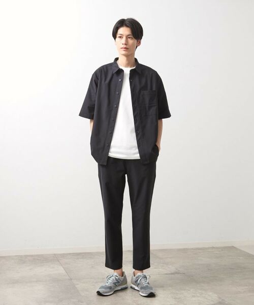 THE SHOP TK / ザ ショップ ティーケー シャツ・ブラウス | パーフェクテックツイル5分袖シャツ【セットアップ可/吸水速乾/UVカット/アンチピリング】 | 詳細13