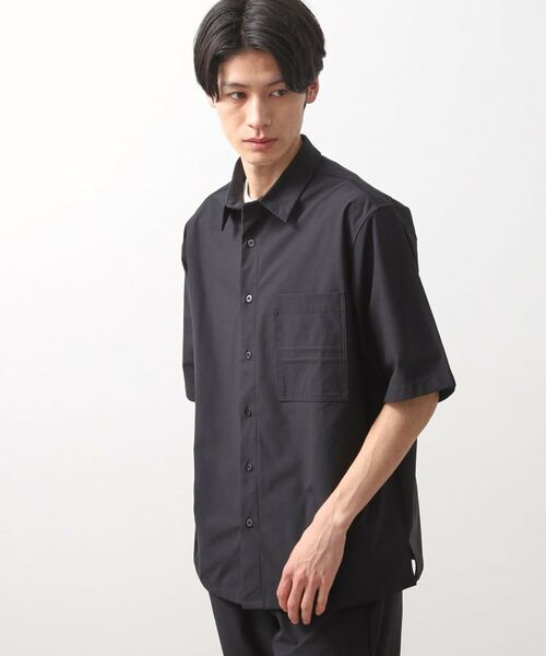 THE SHOP TK / ザ ショップ ティーケー シャツ・ブラウス | パーフェクテックツイル5分袖シャツ【セットアップ可/吸水速乾/UVカット/アンチピリング】 | 詳細15