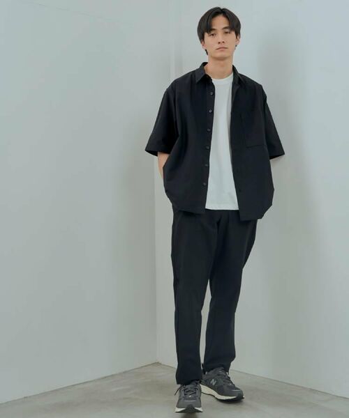 THE SHOP TK / ザ ショップ ティーケー シャツ・ブラウス | パーフェクテックツイル5分袖シャツ【セットアップ可/吸水速乾/UVカット/アンチピリング】 | 詳細3