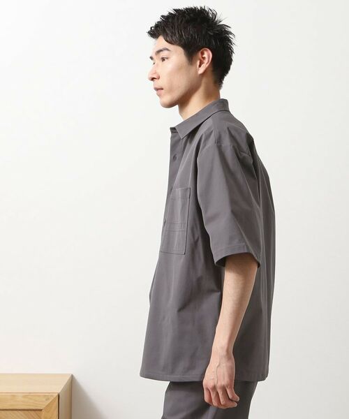 THE SHOP TK / ザ ショップ ティーケー シャツ・ブラウス | パーフェクテックツイル5分袖シャツ【セットアップ可/吸水速乾/UVカット/アンチピリング】 | 詳細5