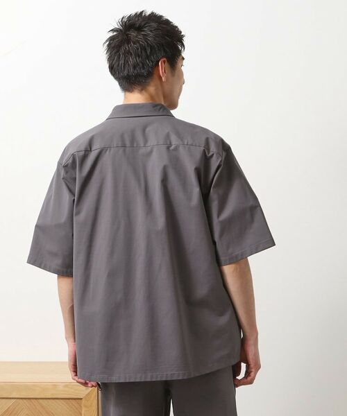 THE SHOP TK / ザ ショップ ティーケー シャツ・ブラウス | パーフェクテックツイル5分袖シャツ【セットアップ可/吸水速乾/UVカット/アンチピリング】 | 詳細6