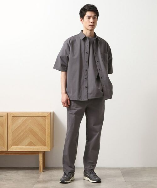 THE SHOP TK / ザ ショップ ティーケー シャツ・ブラウス | パーフェクテックツイル5分袖シャツ【セットアップ可/吸水速乾/UVカット/アンチピリング】 | 詳細7