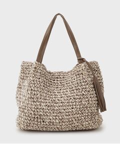 THE SHOP TK / ザ ショップ ティーケー トートバッグ | タッセル付き雑材トートバッグ