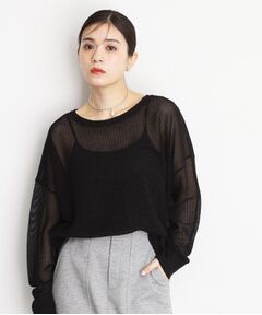 THE SHOP TK / ザ ショップ ティーケー ニット・セーター | ラメメッシュニット