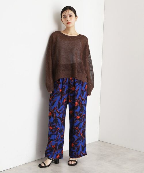 THE SHOP TK / ザ ショップ ティーケー ニット・セーター | ラメメッシュニット | 詳細11