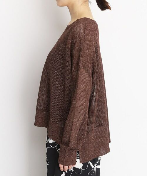 THE SHOP TK / ザ ショップ ティーケー ニット・セーター | ラメメッシュニット | 詳細15