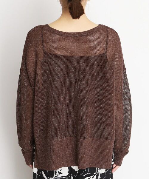 THE SHOP TK / ザ ショップ ティーケー ニット・セーター | ラメメッシュニット | 詳細16