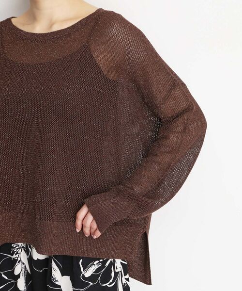 THE SHOP TK / ザ ショップ ティーケー ニット・セーター | ラメメッシュニット | 詳細18