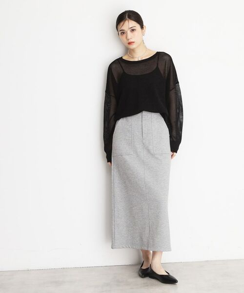 THE SHOP TK / ザ ショップ ティーケー ニット・セーター | ラメメッシュニット | 詳細7