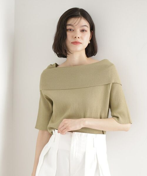 THE SHOP TK / ザ ショップ ティーケー ニット・セーター | オフショルダーニット【洗濯機OK】 | 詳細10
