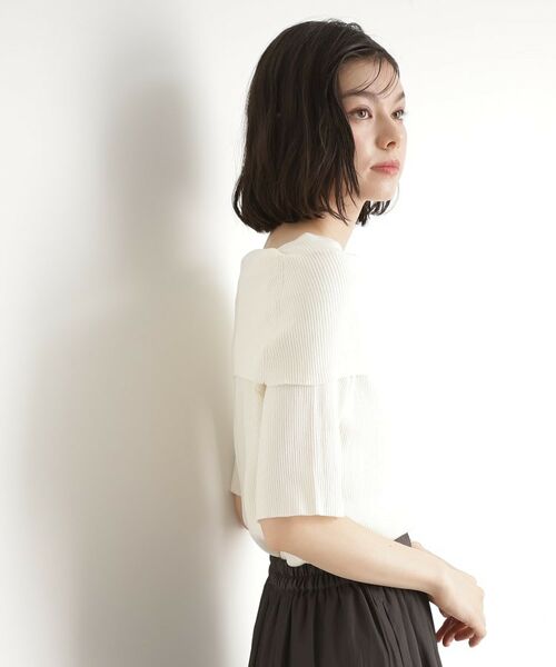 THE SHOP TK / ザ ショップ ティーケー ニット・セーター | オフショルダーニット【洗濯機OK】 | 詳細3