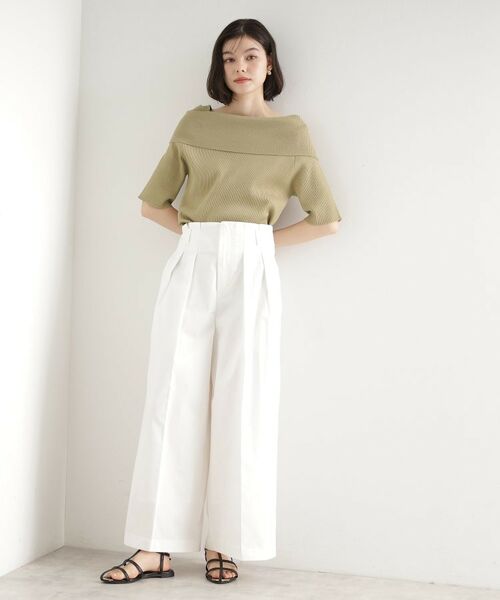 THE SHOP TK / ザ ショップ ティーケー ニット・セーター | オフショルダーニット【洗濯機OK】 | 詳細9