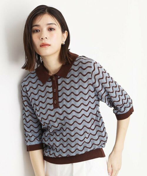 THE SHOP TK / ザ ショップ ティーケー ニット・セーター | ニットポロシャツ【洗濯機/アソート展開】 | 詳細10