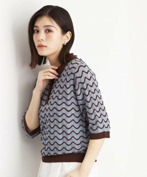 THE SHOP TK / ザ ショップ ティーケー ニット・セーター | ニットポロシャツ【洗濯機/アソート展開】 | 詳細11