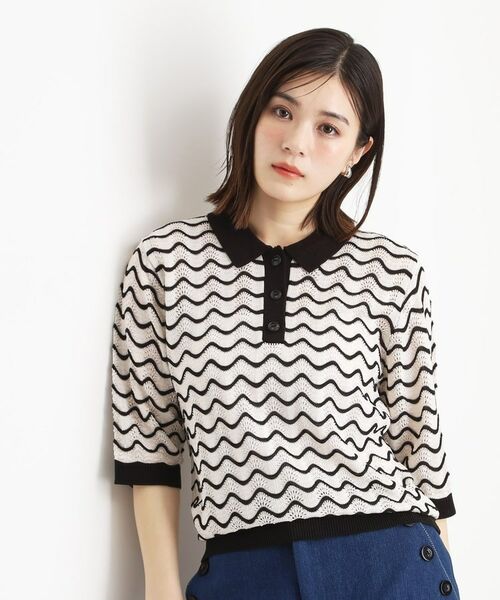 THE SHOP TK / ザ ショップ ティーケー ニット・セーター | ニットポロシャツ【洗濯機/アソート展開】 | 詳細2