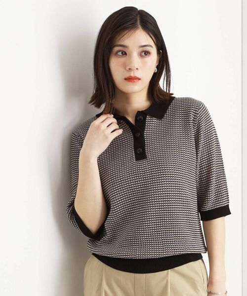 THE SHOP TK/ザ ショップ ティーケー ニットポロ【洗濯機/アソート展開】 ブラック(419) 12(M) THE SHOP TK/ザ ショップ ティーケー ニットポロ【洗濯機/アソート展開】 ブラック(419) 12(M)