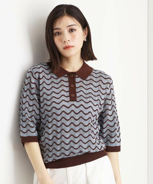 THE SHOP TK/ザ ショップ ティーケー ニットポロ【洗濯機/アソート展開】 サックスブルー(390) 13(L) THE SHOP TK/ザ ショップ ティーケー ニットポロ【洗濯機/アソート展開】 サックスブルー(390) 13(L)