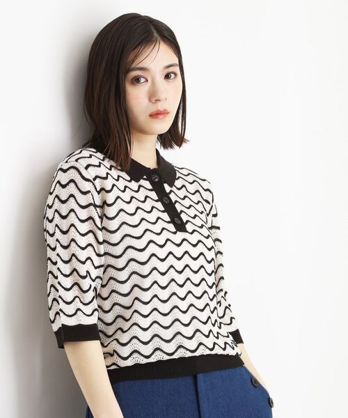 THE SHOP TK/ザ ショップ ティーケー ニットポロ【洗濯機/アソート展開】 アイボリー(304) 12(M) THE SHOP TK/ザ ショップ ティーケー ニットポロ【洗濯機/アソート展開】 アイボリー(304) 12(M)