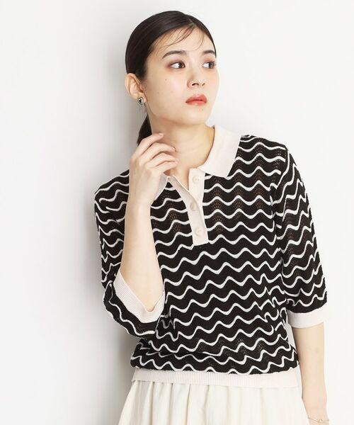 THE SHOP TK/ザ ショップ ティーケー ニットポロ【洗濯機/アソート展開】 ブラック(319) 12(M) THE SHOP TK/ザ ショップ ティーケー ニットポロ【洗濯機/アソート展開】 ブラック(319) 12(M)