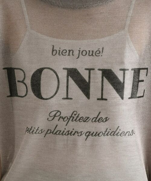 THE SHOP TK / ザ ショップ ティーケー カットソー | 光沢シアーロゴプルオーバー【洗える】 | 詳細12