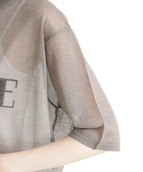 THE SHOP TK / ザ ショップ ティーケー カットソー | 光沢シアーロゴプルオーバー【洗える】 | 詳細17