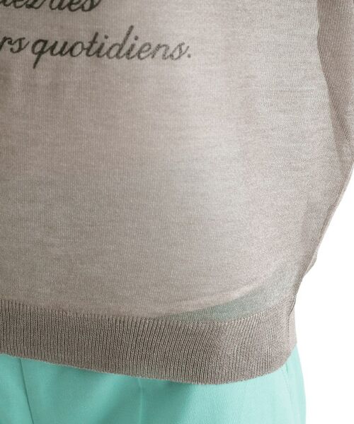 THE SHOP TK / ザ ショップ ティーケー カットソー | 光沢シアーロゴプルオーバー【洗える】 | 詳細18