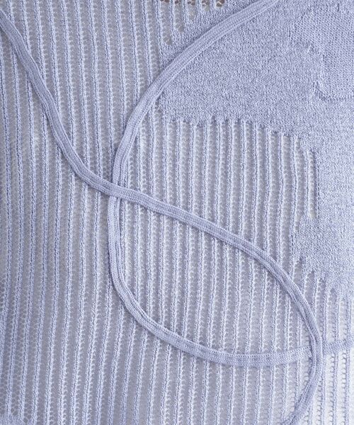 THE SHOP TK / ザ ショップ ティーケー ニット・セーター | コード刺繍シアーニット【洗える】 | 詳細12