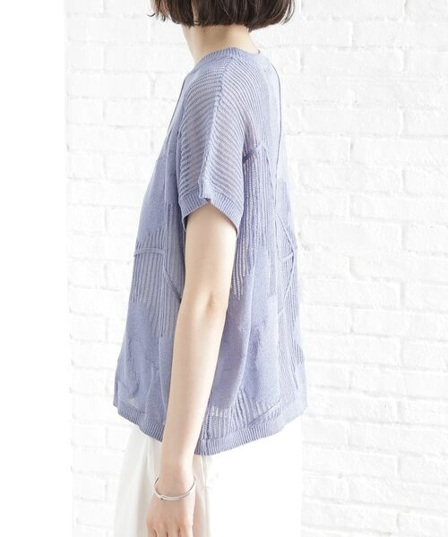 THE SHOP TK / ザ ショップ ティーケー ニット・セーター | コード刺繍シアーニット【洗える】 | 詳細14