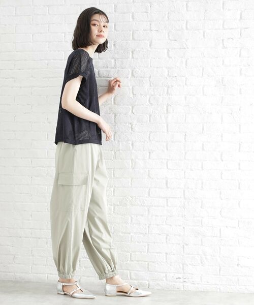 THE SHOP TK / ザ ショップ ティーケー ニット・セーター | コード刺繍シアーニット【洗える】 | 詳細7