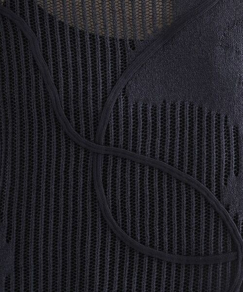 THE SHOP TK / ザ ショップ ティーケー ニット・セーター | コード刺繍シアーニット【洗える】 | 詳細8
