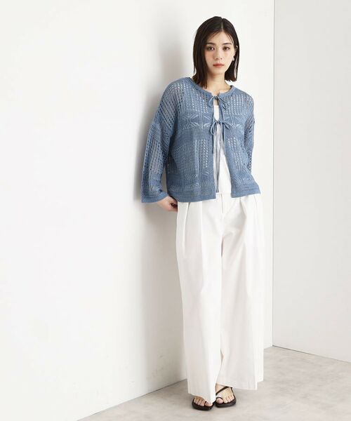 THE SHOP TK / ザ ショップ ティーケー その他トップス | 【前後2WAY】タンク付透かし柄ニット/洗える | 詳細17