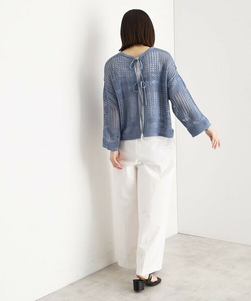 THE SHOP TK / ザ ショップ ティーケー その他トップス | 【前後2WAY】タンク付透かし柄ニット/洗える | 詳細20