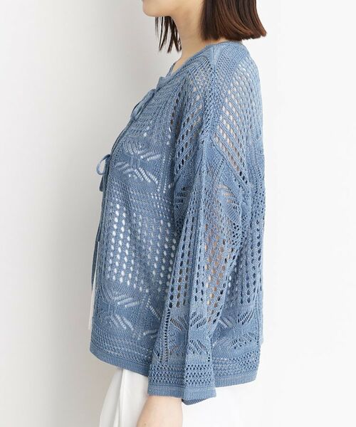 THE SHOP TK / ザ ショップ ティーケー その他トップス | 【前後2WAY】タンク付透かし柄ニット/洗える | 詳細23