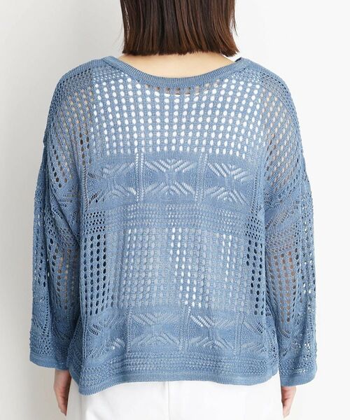 THE SHOP TK / ザ ショップ ティーケー その他トップス | 【前後2WAY】タンク付透かし柄ニット/洗える | 詳細24