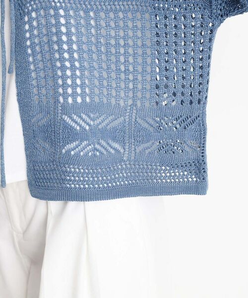 THE SHOP TK / ザ ショップ ティーケー その他トップス | 【前後2WAY】タンク付透かし柄ニット/洗える | 詳細27